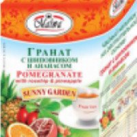 Чайный напиток Malwa Sunny Garden "Гранат с шиповником и ананасом" фруктовый