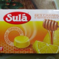 Карамель леденцовая Sula со вкусом лимона и меда