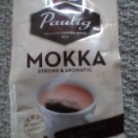 Натуральный жареный молотый кофе средней обжарки высшего сорта Paulig Mokka