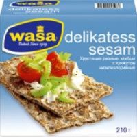 Хлебцы Wasa Delikatess Sesam Хрустящие ржаные с кунжутом