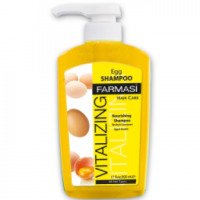 Восстанавливающий шампунь для волос с экстрактом яичного желтка Farmasi Egg Shampoo