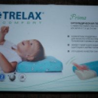 Ортопедическая подушка Trelax Comfort Prima с эффектом памяти для детей от 1,5 до 3-х лет