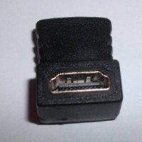 Адаптер SmartBuy HDMI Female-Female угловой разъем