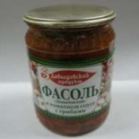 Фасоль Давыдовский продукт "Давыдовская" в томатном соусе с грибами