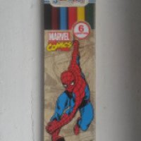 Цветные карандаши Silwerhof "Marvel Comics" 6 цветов