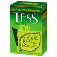 Чай китайский зеленый байховый крупнолистовой Tess Style