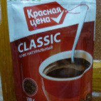Кофе растворимый гранулированный "Красная цена"