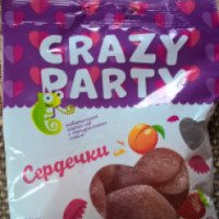 Мармелад жевательный Азовская кондитерская фабрика Crazy party "Сердечки"