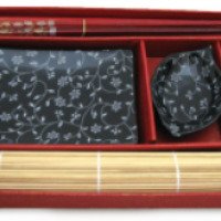 Набор для суши на одну персону Элан галерея "Узор на черном"