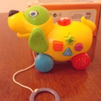 Музыкальная игрушка-каталка "Собачка" на веревочке