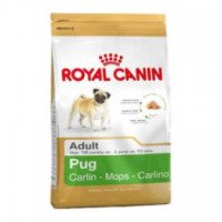 Сухой корм для взрослых собак породы мопс Royal Canin Pug