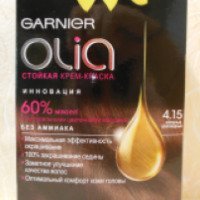 Краска для волос Garnier "Olia" тон 4, 15 холодный шоколад