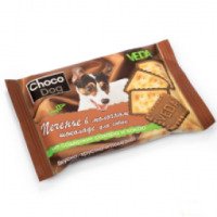 Печенье в молочном шоколаде для собак Veda "Choco Dog"