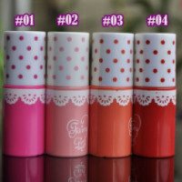 Тинт для губ Ebay Fairy Girl Small Lip Gloss Polka Dot Hot Pink Orange Red Lip Tint