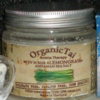 Скраб для тела Organic tai "Лемонграсс"на основе соли Андаманского моря