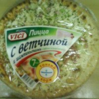 Пицца Vici с ветчиной и шампиньонами глубокозамороженная