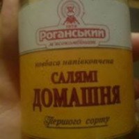 Колбаса полукопченая Роганский мясокомбинат "Салями домашняя"