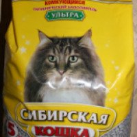 Комкующийся наполнитель для кошачьего туалета Сибирская кошка Ультра