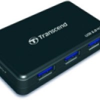 Миниатюрный концентратор USB 3.0 Transcend с поддержкой быстрой зарядки мобильных устройств