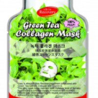 Коллагеновая маска для лица Purederm с экстрактом зеленого чая