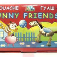 Гуашь Гамма Funny Friends 8 цветов