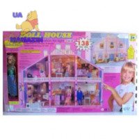 Домик для куклы Барби "Doll house" 2-х этажный