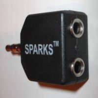 Переходник аудио Sparks SN1001 2xJack-3,5mm