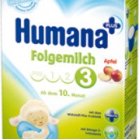 Детская молочная смесь Humana "Фольгемильх 3" с пребиотиками "Яблоко"