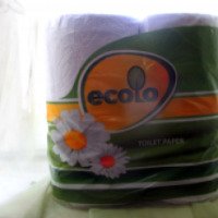 Туалетная бумага Ecolo 2-х слойная