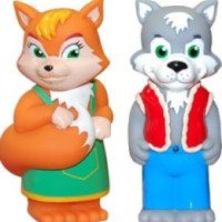Набор резиновых игрушек Затейники "Лисичка, волк и заяц"