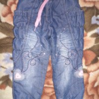 Утепленные джинсы на девочку Finger girls