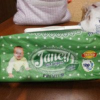 Детские влажные салфетки Janey Wet wipes