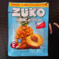 Растворимый напиток Zuko со вкусом ананаса и персика