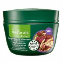 Ночной крем для лица Avon Naturals Herbal "Виноград и пшеница" 50+
