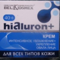 Крем для лица BelKosmex Hialuron+ 40+ Интенсивное увлажнение укрепление овала лица