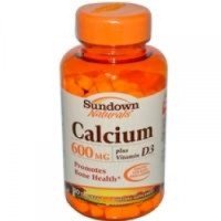Витамины Sundown Naturals Calcium plus Vitamin D3 Кальций+витамин D3