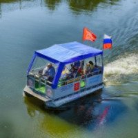 Прогулка на речном трамвайчике по реке Упе (Россия, Тула)