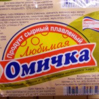 Продукт сырный плавленый Янтарный мир "Любимая Омичка"