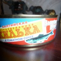 Килька в томатном соусе Балтийская неразделанная "Балтийский невод"