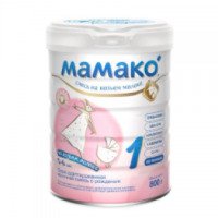 Сухая адаптированная молочная смесь на козьем молоке Мамако 0-6 месяцев
