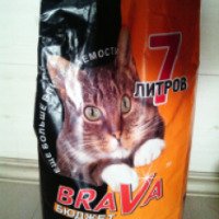Гигиенический наполнитель для кошек Brava бюджет