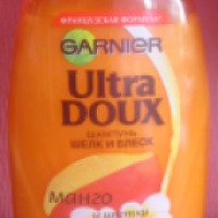 Шампунь Garnier Ultra Doux Шелк и Блеск "Манго и цветки гардении"