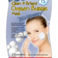 Кислородная маска для лица с черникой Purederm Clean & Bright