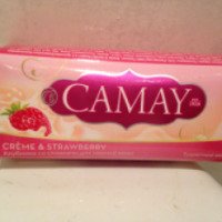 Туалетное мыло Camay "Клубника со сливками для нежной кожи"