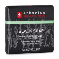 Черное мыло Erborian для лица с углем