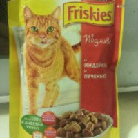 Корм для кошек Friskies с индейкой и печенью в подливе