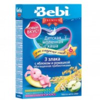 Детская молочная каша Bebi Premium "3 злака"