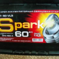 Батарея аккумуляторная свинцовая стартерная Spark 6CT-60 VL