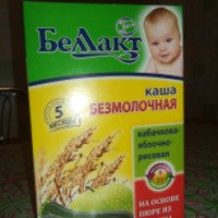 Детская каша Беллакт безмолочная "Кабачково-яблочно-рисовая"