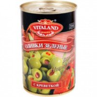 Оливки зеленые с креветкой Vitaland